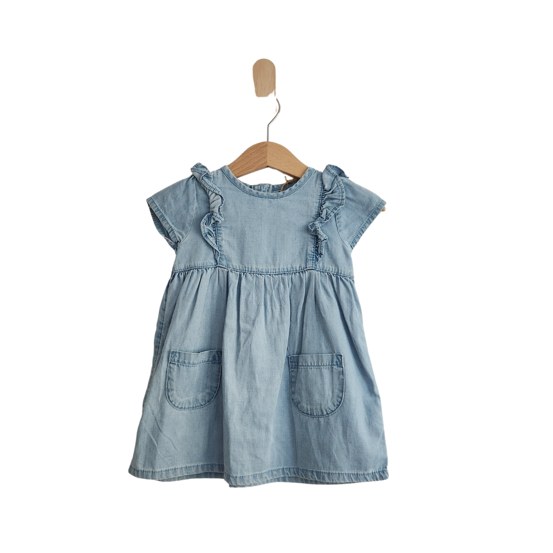 Denim Dress by George - Size 6 months